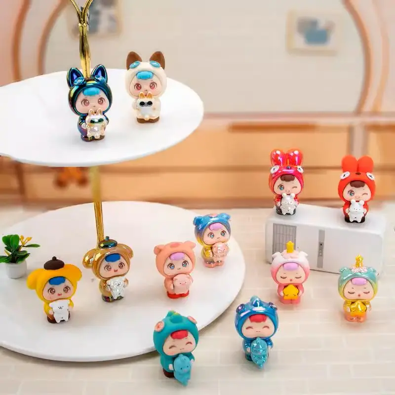 

Мини-слепая коробка Hug Little Naughty Series, милая игрушка Q-версия, украшение для автомобиля, украшение для домашнего рабочего стола, загадочный подарок, распаковка, сюрприз