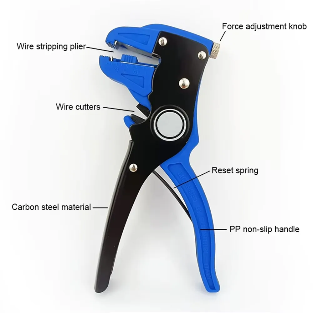 Automatic Wire Stripper and Cutter, Professional 2 in 1 Adjustable Electrical Cable Wire Stripping Tool&Eagle Nose Pliers