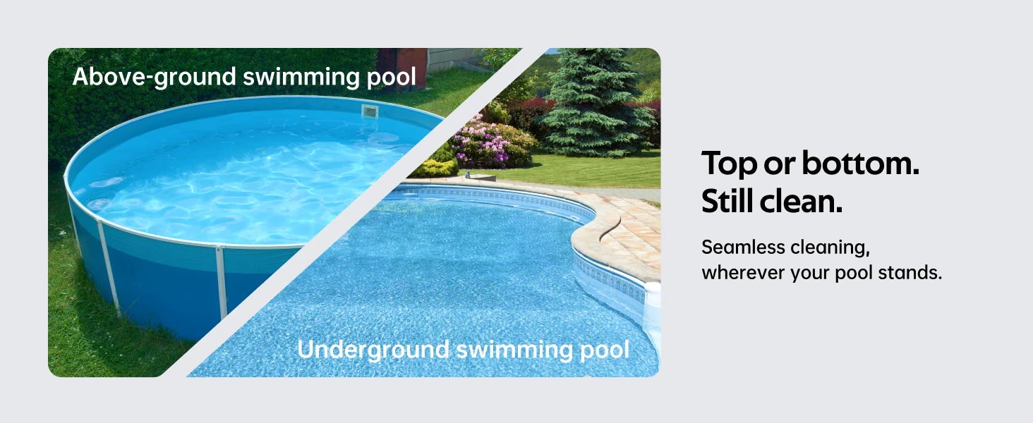 above pool