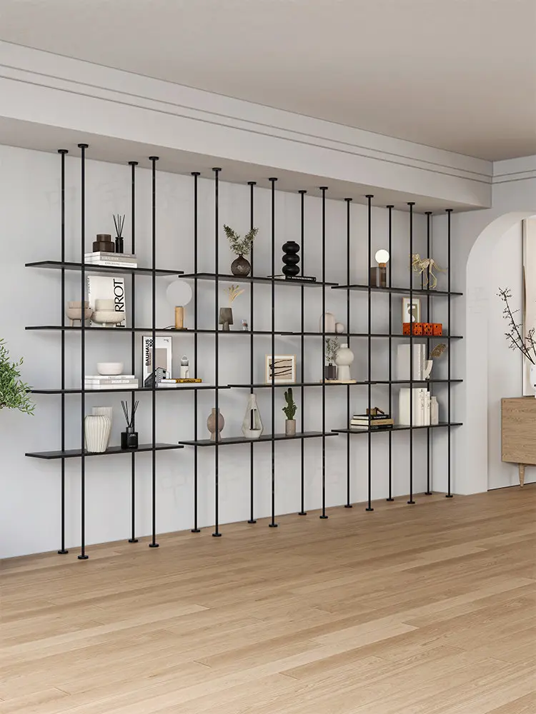 Italian minimalist bookshelf, indomitable shelf, partition bookshelf, entrance display rack, display rack, commercial hanger