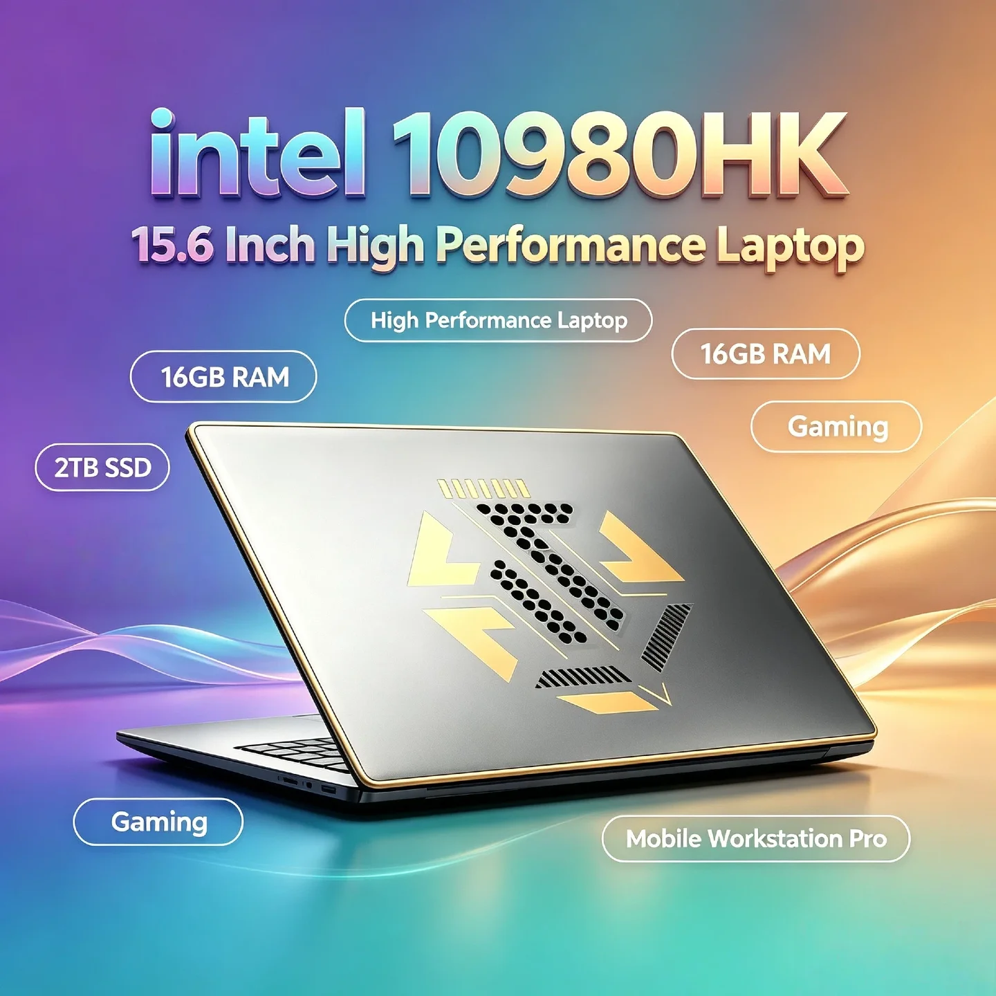 Intel Core i9 10980HK 15.6 Inch Gaming Laptop 32GB RAM 2TB SSD Fingerprint Unlock WiFi 6 4K Ultrabook Pro Max Elite