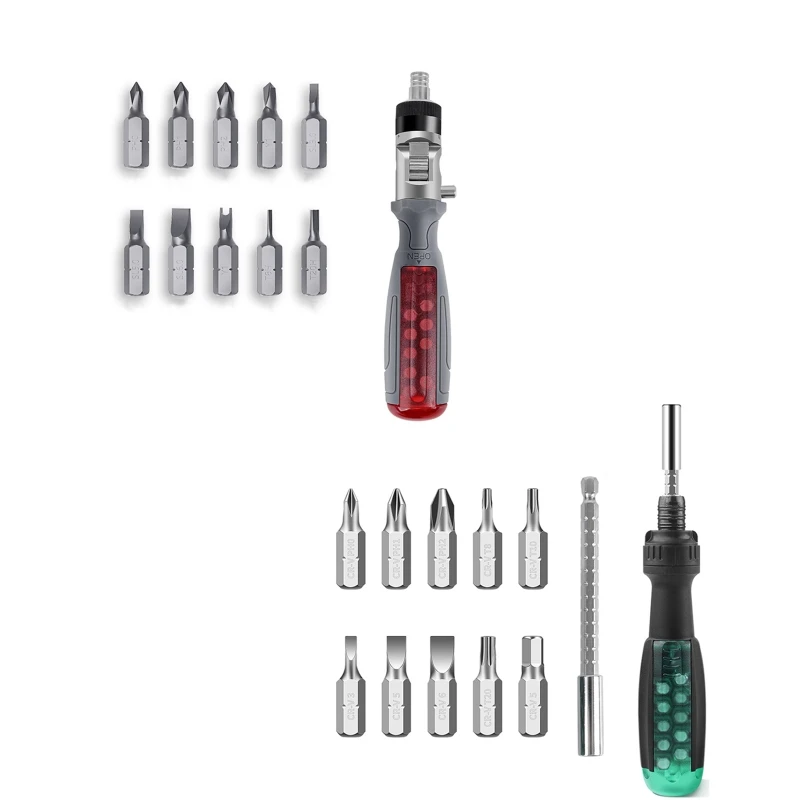 11 IN 1 Ratchet Screwdriver Set Multi-bit Ratchet Screw Save for Time & Effort for Repairing Household