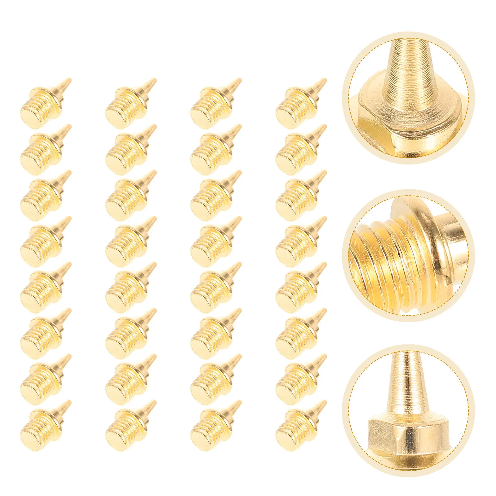 

32 шт. металлических шипов для беговых кроссовок, иглообразные, для повышения трения и сцепления, для соревнований по легкой атлетике на короткие дистанции