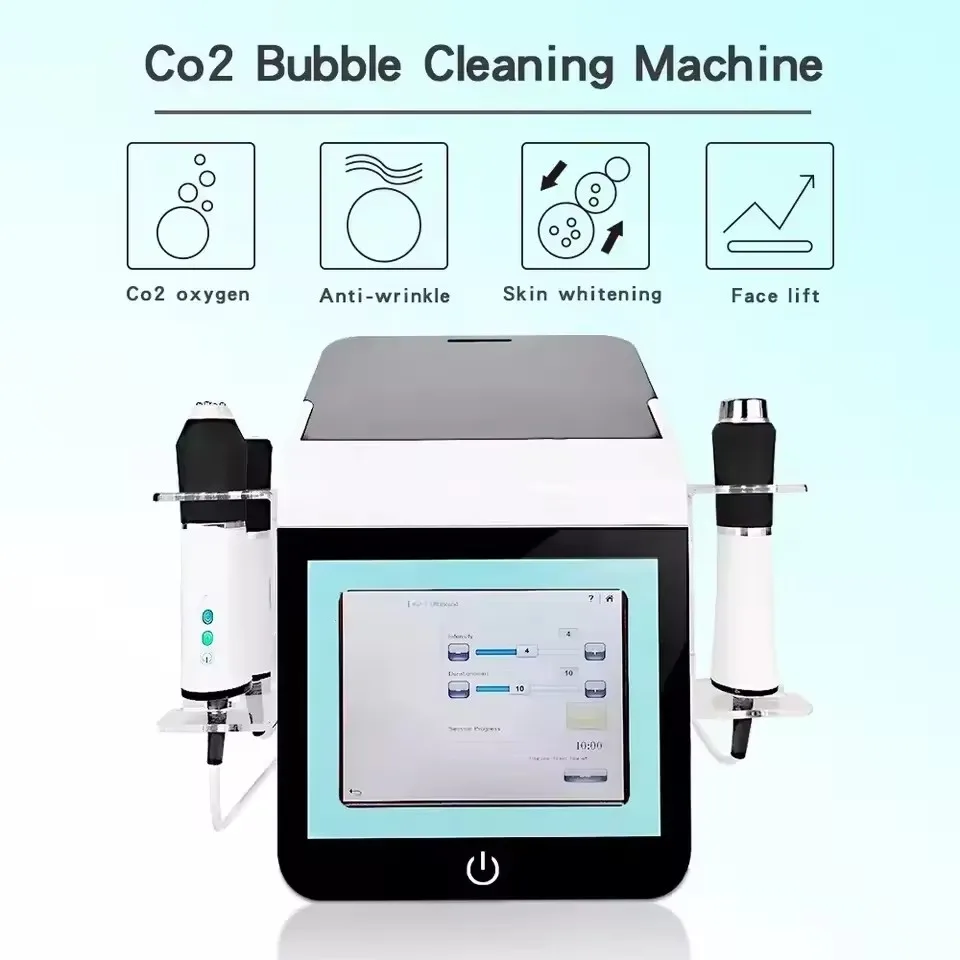 Factory Price CO2 Oxygen Bubble Machine Facial Massage 3 In 1 Oxygenation Rf Therapy Super Facial Whitening Rejuvenation Device