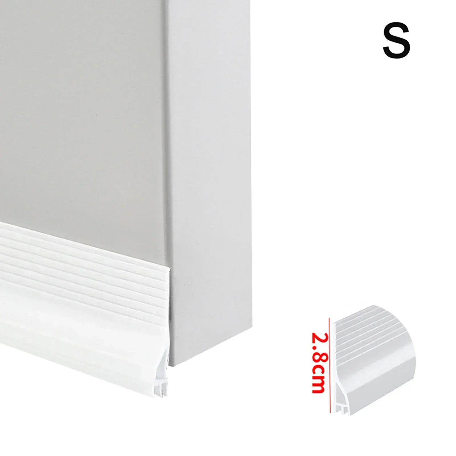 1 Pcs Door Seal Strip Home Improvement Protection Against Moisture Weather Stripping White/Gray/Brown/Black Brand New