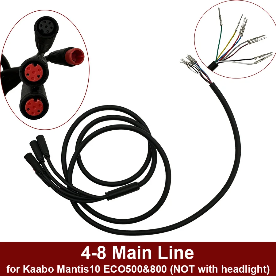 4-8 Hauptkabel Original für Kaabo Mantis10 Mantis 10 Zoll ECO500 ECO800 Teile Zubehör 4-adrig 8-polig Kabelbaum – Detail 4