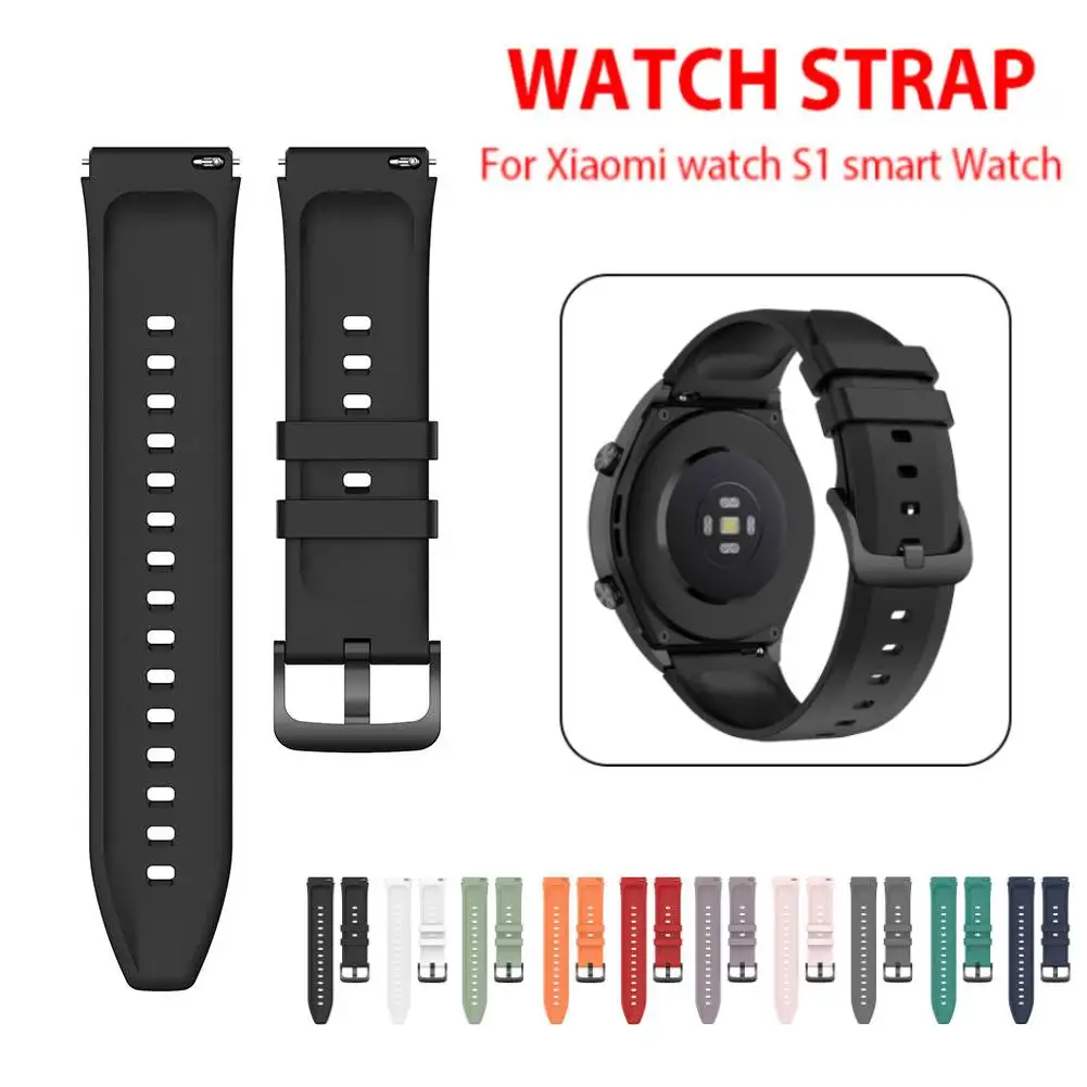 

Sport Watch Silicone Strap for Xiaomi Watch S1 22mm Simple Smartwatch Band Comfort Sweatproof Watchabnd