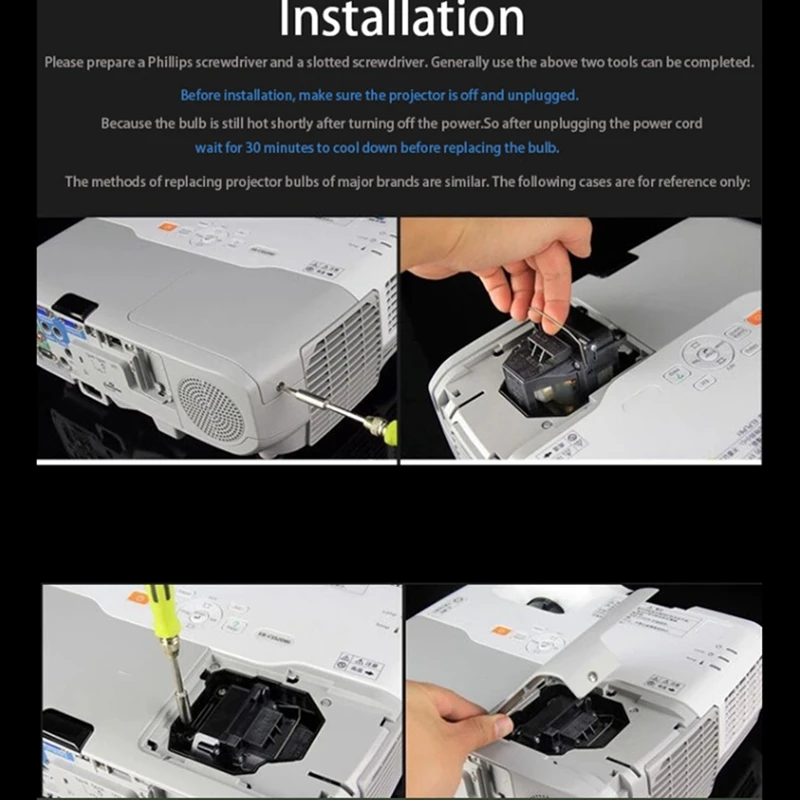 P-VIP190W/0.8 E20.8 โคมไฟโปรเจคเตอร์สําหรับ OSRAM P-VIP 190W 0.8 E20.8 หลอดโปรเจคเตอร์