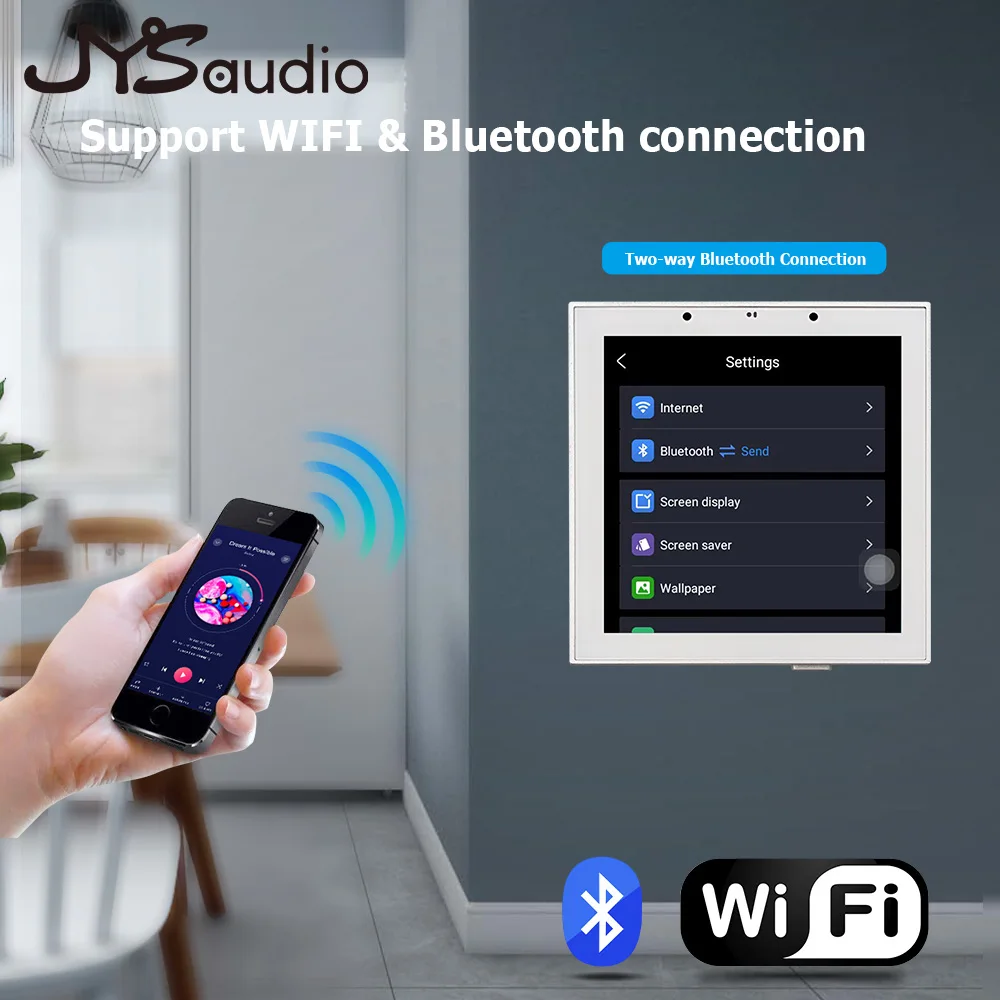Умный Bluetooth Wi-Fi настенный усилитель Android 10 А звуковая система домашнего кинотеатра с 8-дюймовым стерео потолочным динамиком для жилых помещений