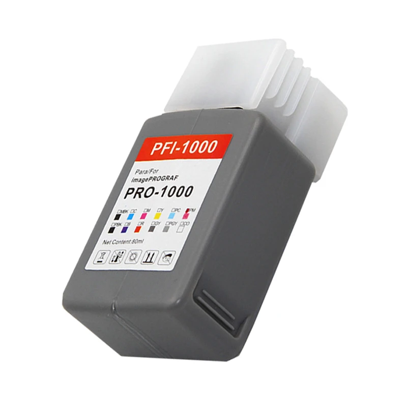 PFI-1000 PFI 1000 PFI1000 Compatible Ink Cartridge With Pigment Ink For Canon imagePROGRAF PRO-1000 PRO1000 Printer 12Colors/Set