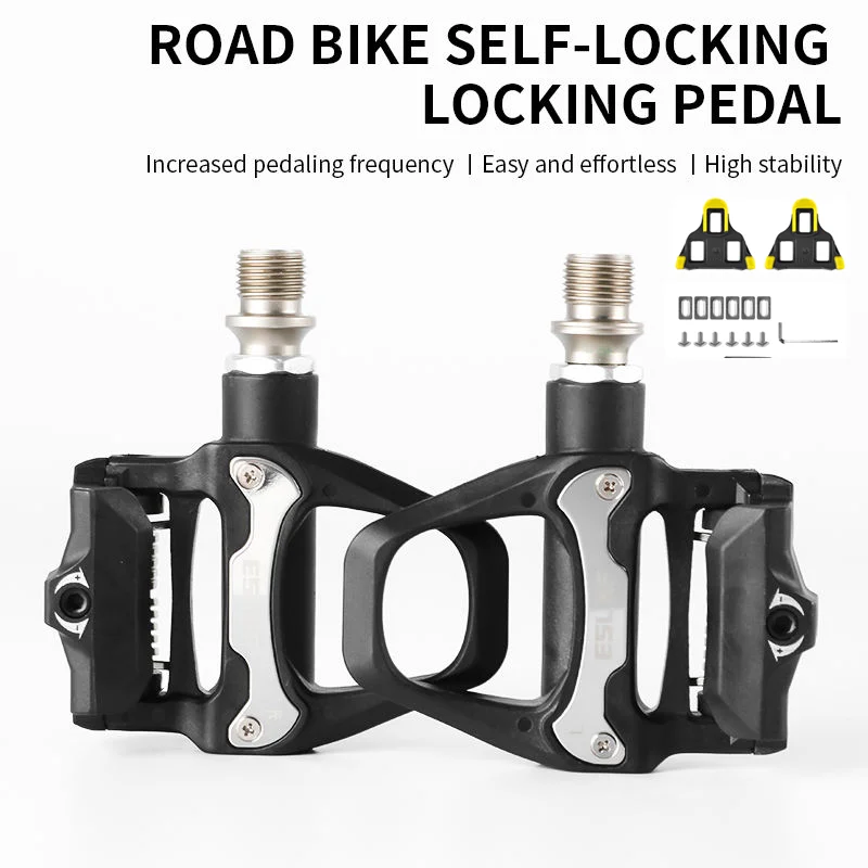 

Smooth Sealeded Bearing Road Bicycle Cleats Pedals Durable Self-Locking Cycling Locking Pedal Bike Parts