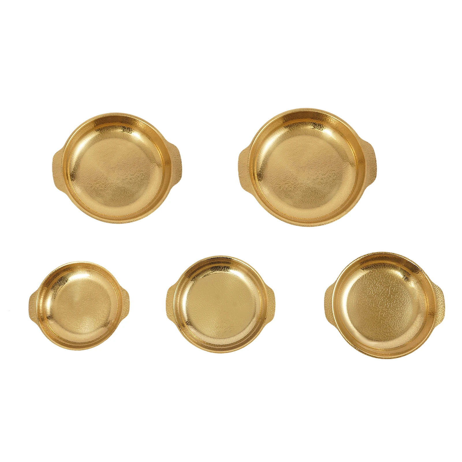 5 PCS Paella Pans Set, Gold Fo - Paella Pan Steel review and price