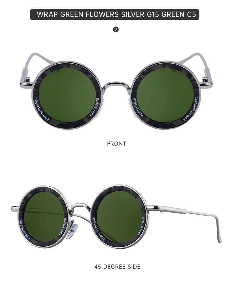 Kleine Rahmen Runde Steampunk Sonnenbrille Männer 2026 Luxus Marke Retro Punk Sonnenbrille Für Männliche Klassische Fahren Brillen UV400 – Detail 21