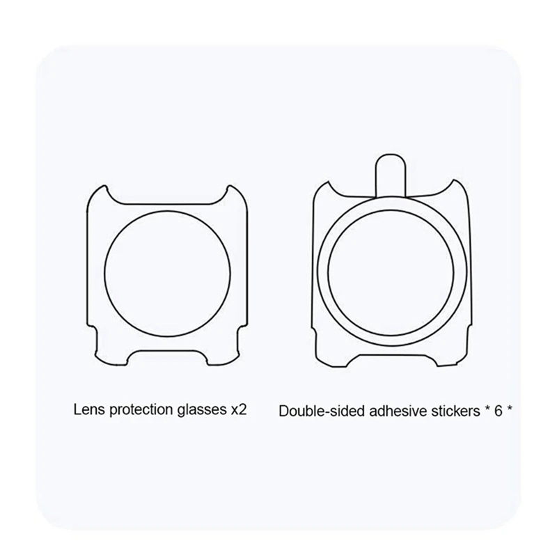 สําหรับ Insta360 Oners /R Sticky เลนส์ Guards สําหรับ Dual-Lens 360 Mod สําหรับ Insta360r /RS Protector อุปกรณ์เสริม-WMAN