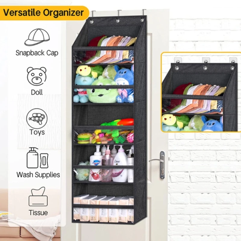 Door Shoe Rack with Deep Pockets for Multi Pairs of Shoes Hanging Shoe Cabinet image 4