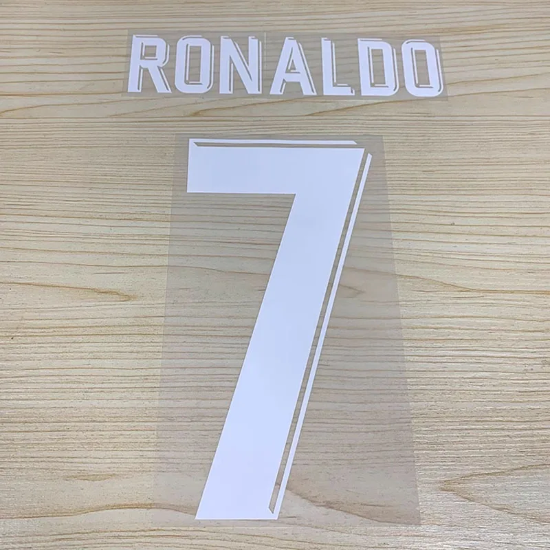 2017-2018 لعبة كرة القدم المنزل بعيدا ملصق فينيل الحديد على نقل الحرارة شخصية اسم رقم التصحيح الراعي الصدر الإعلان #3