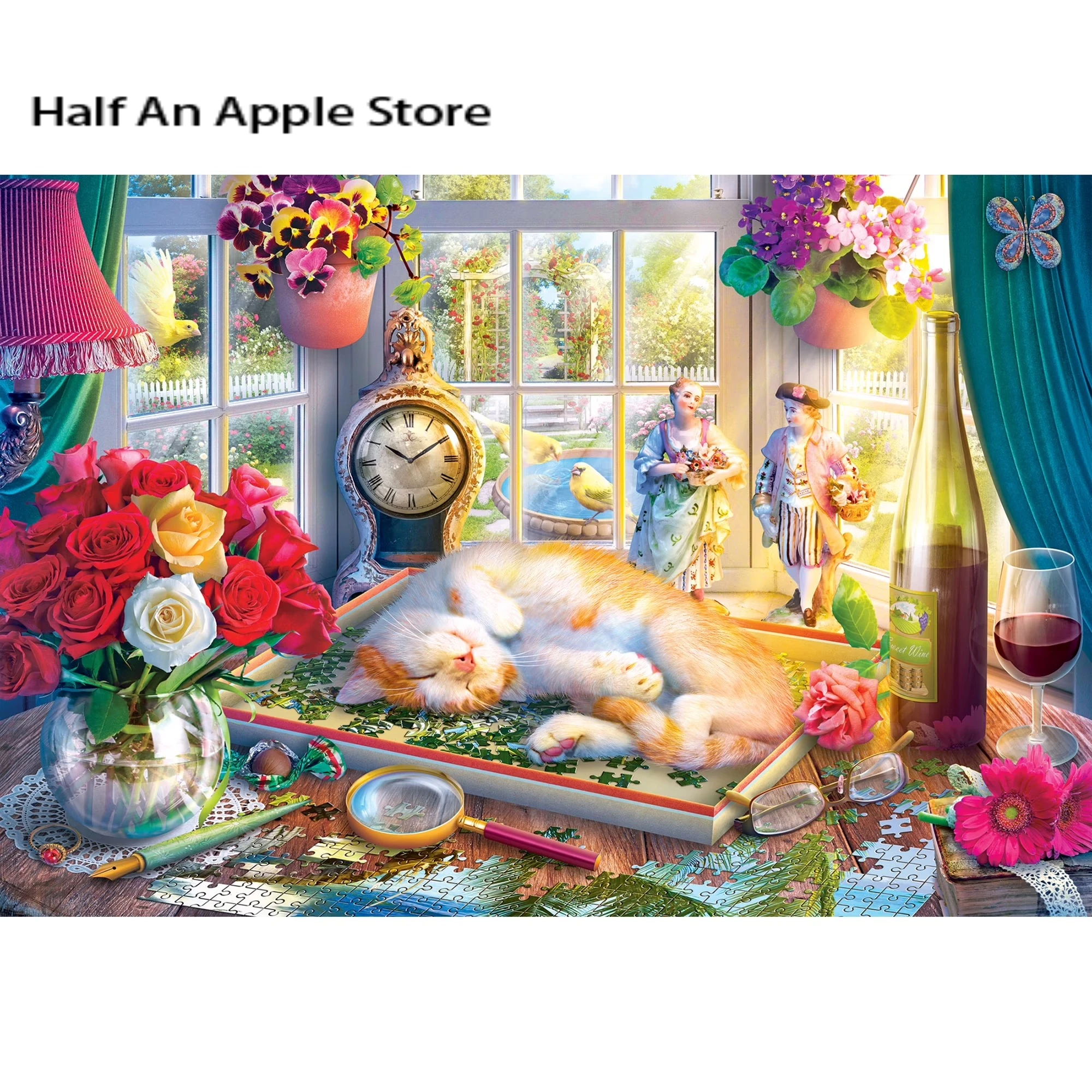 

1000 PCS Jigsaw Puzzles for Adults Kitten Puzzles Educational Games Colorful Puzzles Gifts Home Decor