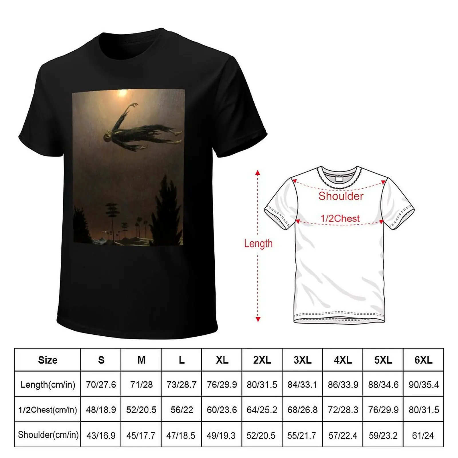 Apparition Above Trees by Franz Sedlacek T-Shirt shirts graphic tees tops t shirts for men pack