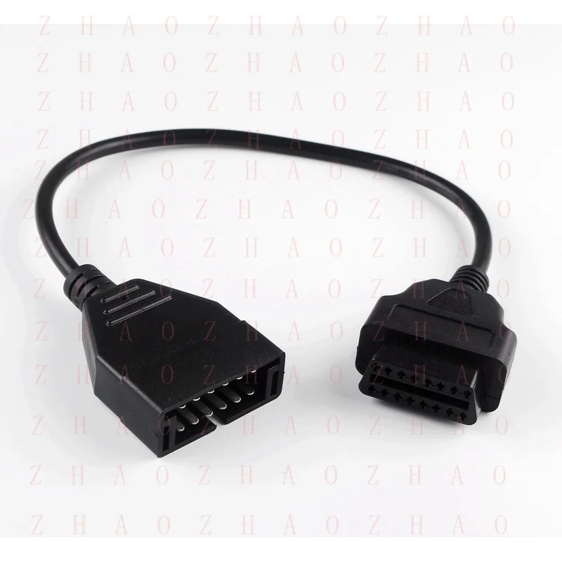 L+ For GM 12 Pin OBD1 to 16 Pin OBD2 Convertor Adapter Cable For Diagnostic Scanner