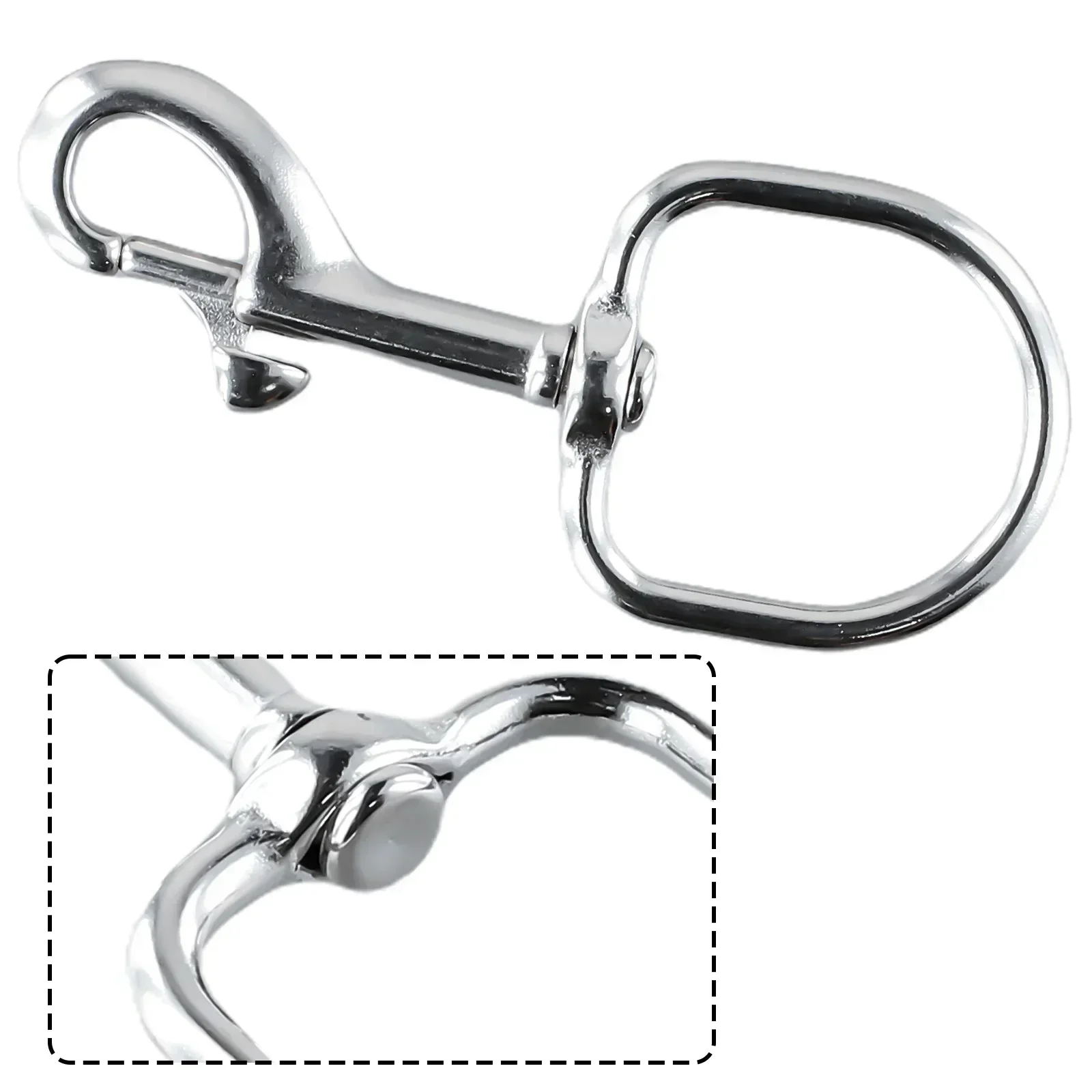 Diving Snap Hook 316 Stainless Steel Single Head Hook D-Ring Lobster Clasp Lanyard Hook Swimming Diving Safety Hook