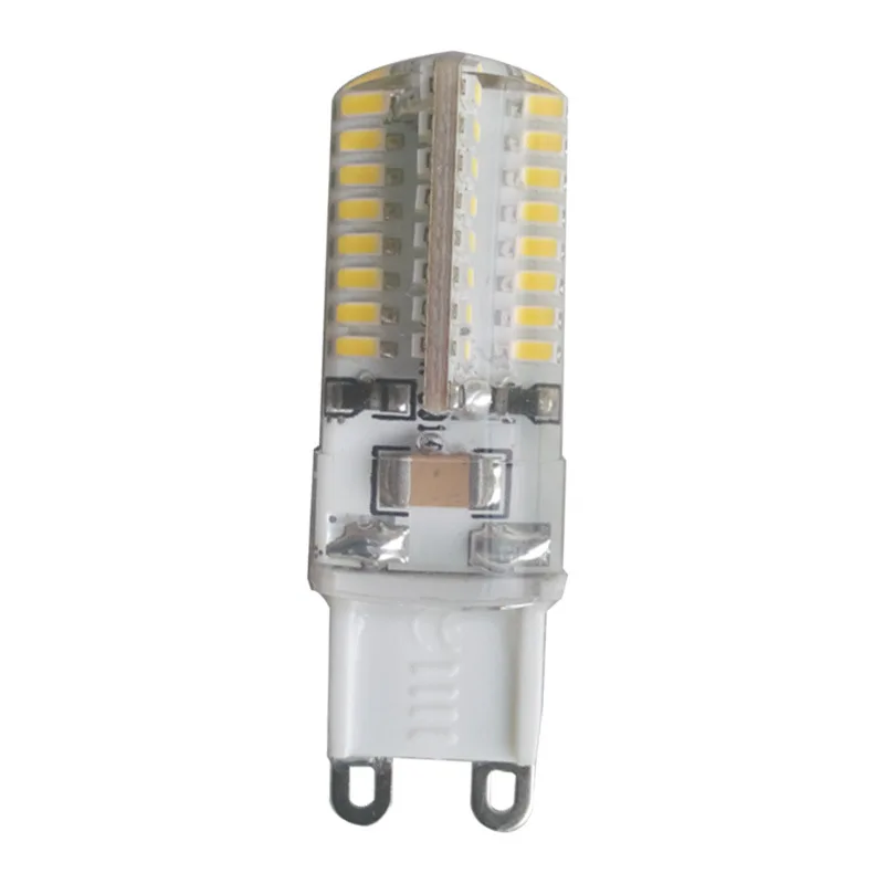 Mini G9 7W  9W  12W LED lamp 3014 SMD AC 110V 220V Sillcone body LED Corn Bulb 64LEDs 104LEDs Crystal Chandelier COB Spot light