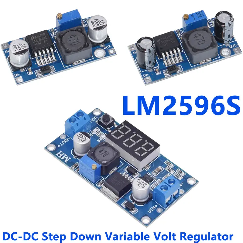 

LM2596S DC-DC Step Down Variable Volt Regulator Input 3.0-40V Output 1.5-35V Adjustable Buck Converter Electronic