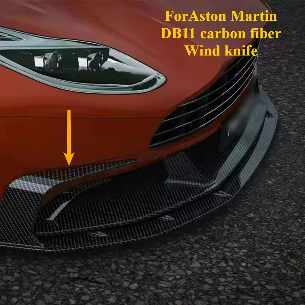 

High Standard Quality Inspection Applicable ToAston Martin DB11 Dry Carbon Fiber Front Bumper Blade