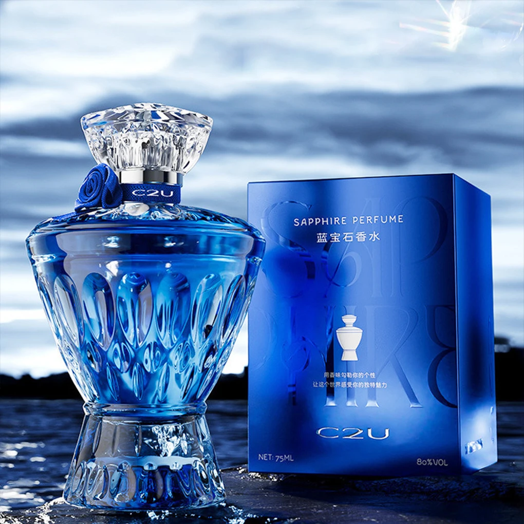 75ml Perfume de cavalheiro fragrância leve de longa duração fragrância azul oceano