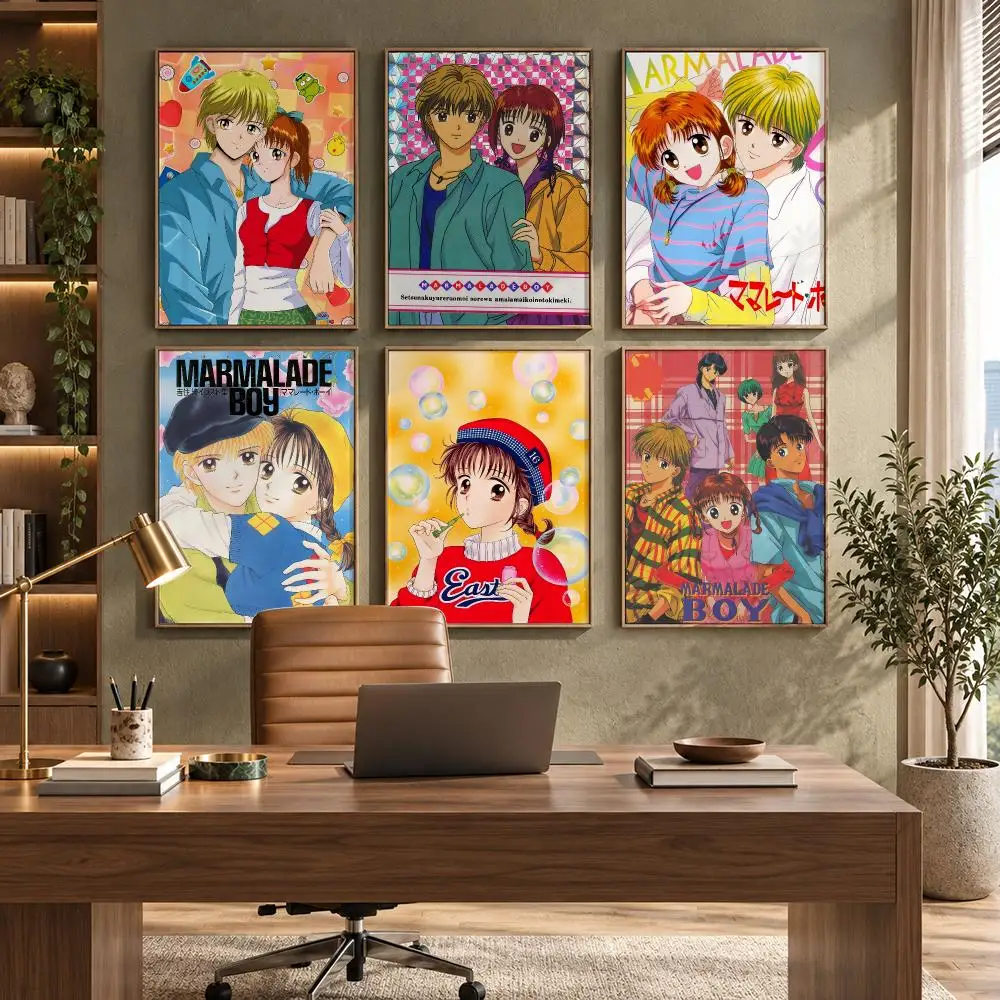 90s Shoujo Anime M-Marmalade B-Boy Poster HD Waterproof Wall Decal for Study, Living Room & Garage, Great Gift for Fans