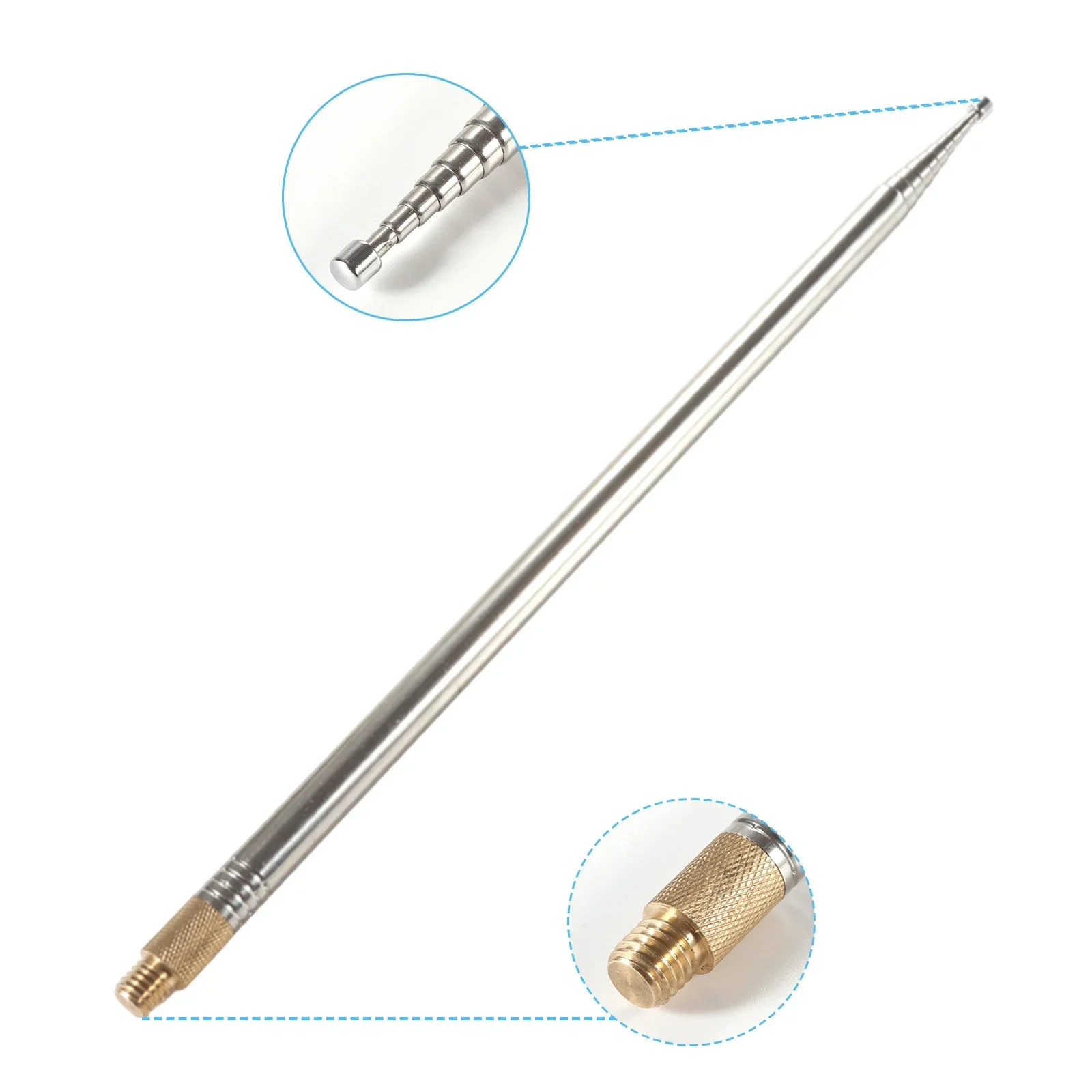 2,5 m antena biczowa do przenośnej antena krótkofalowa Pac12-JPC7 ze stali nierdzewnej 304 do radiotelefonów krótkofalowych DIY antena teleskopowa