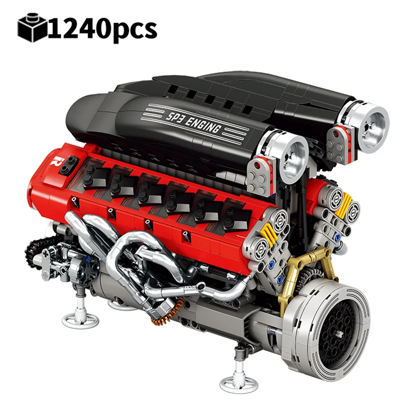 

2025 SP3 Mechanical Engine Power Motor Building Blocks Model Technical DIY Toy Desktop 3D Set ideal Christmas birthday gifts