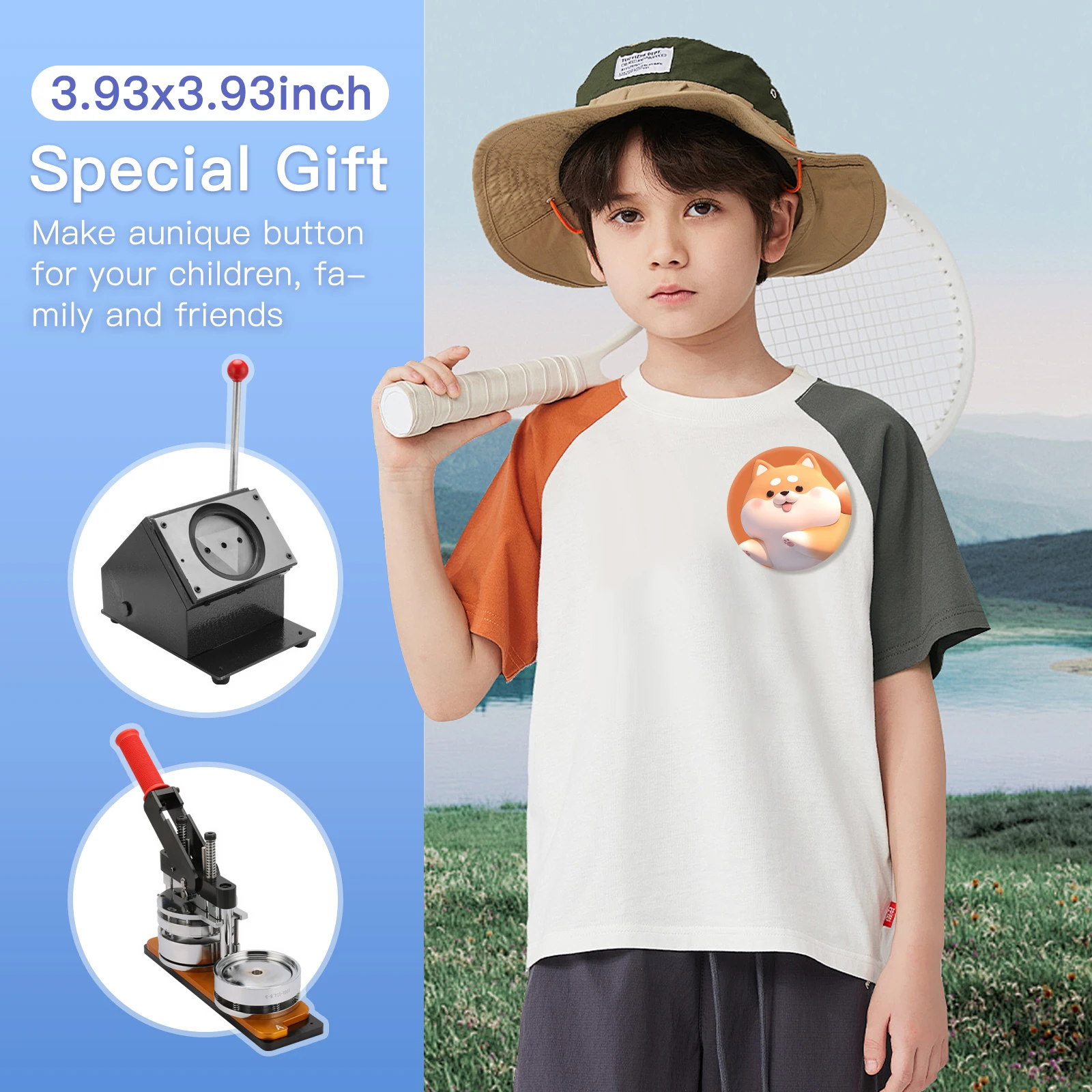 3.93-Inch DIY Button Maker Machine, Magnet Maker Machine, Photo Maker Machine — Can Make Fridge Magnets and Badges - Image 4