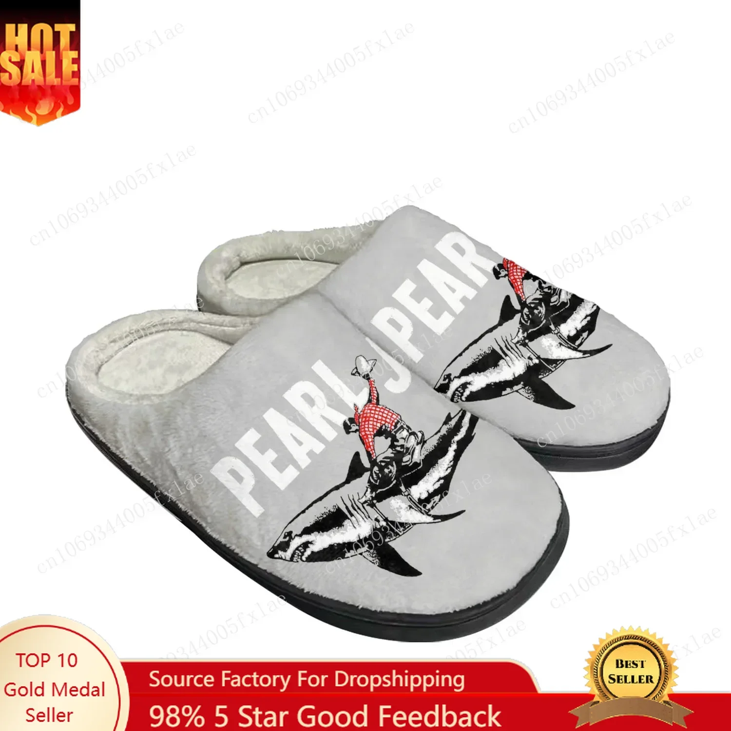 

Pearl Jam Rock Band Pop Home Cotton Custom Slippers Mens Womens Sandals Plush Bedroom Casual Keep Warm Shoe Thermal Slipper