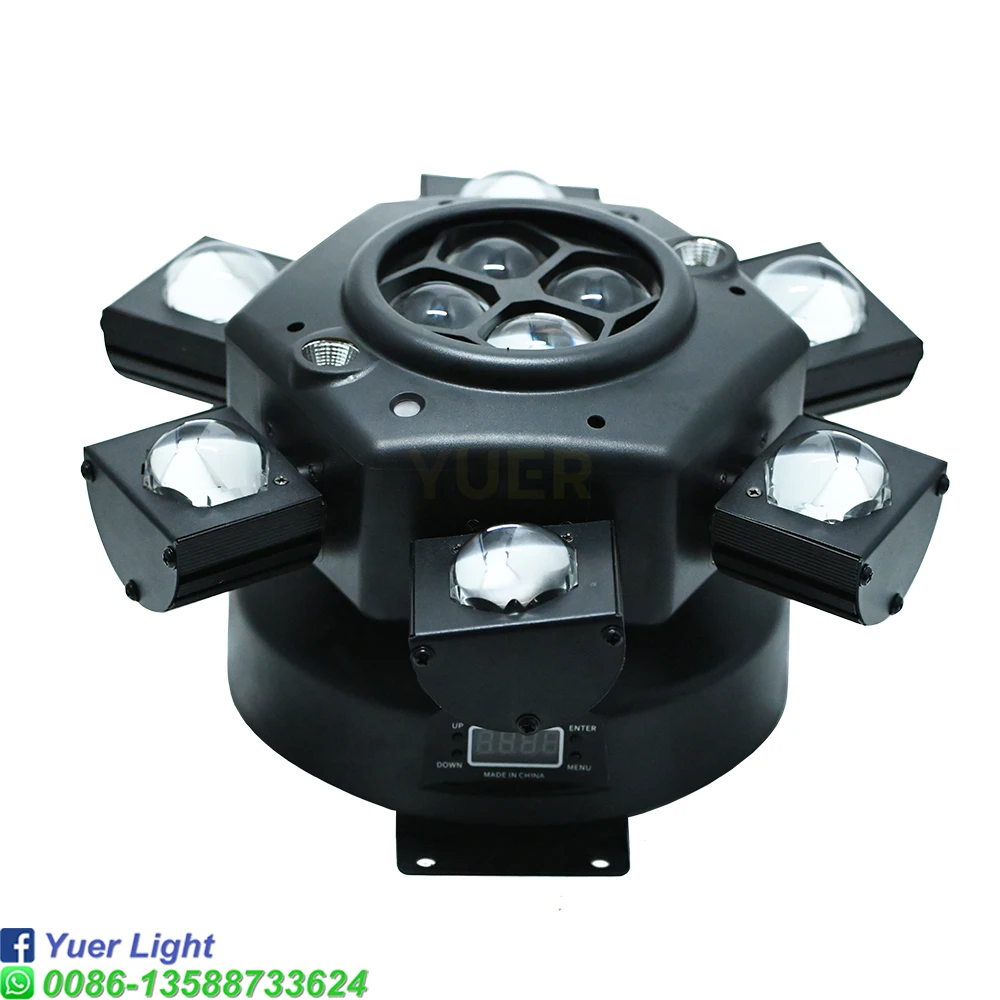 Imagem -05 - Yuer-dynamic Led Stage Light Leds Rgbw Laser Vermelho e Verde Controle Dmx512 Criar Efeitos Impressionantes para o Seu Evento Clube 150w