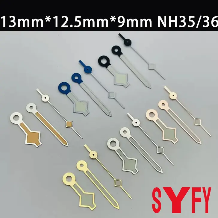 

9*13.5*13.5*4mm VK63 watch pointer accessories with 6 gold green luminous hands are only suitable for the Japanese VK63 movement