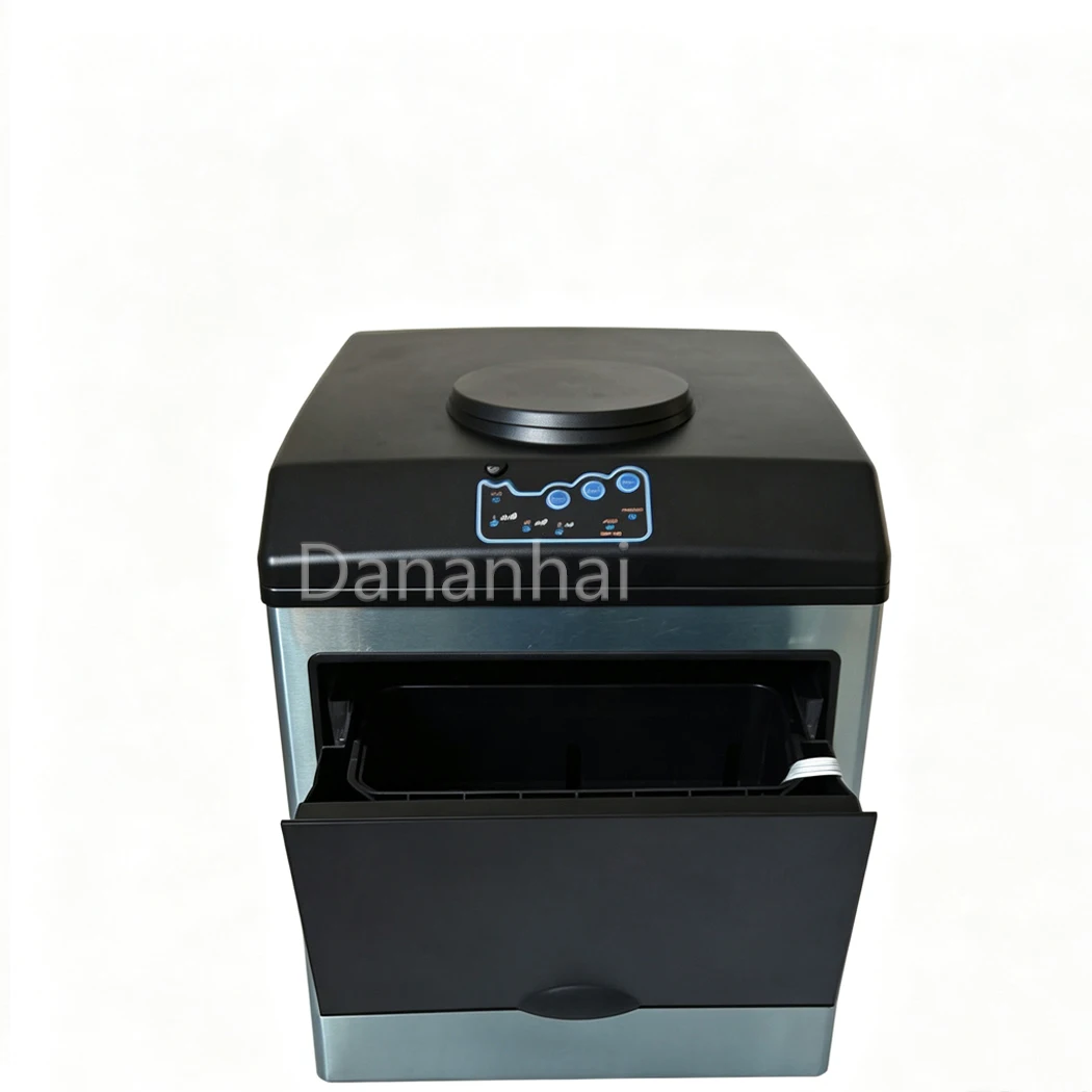 Portable Ice Maker Machine Countertop Ice Cube Maker For Small Cafe Household Drink Cooling Work