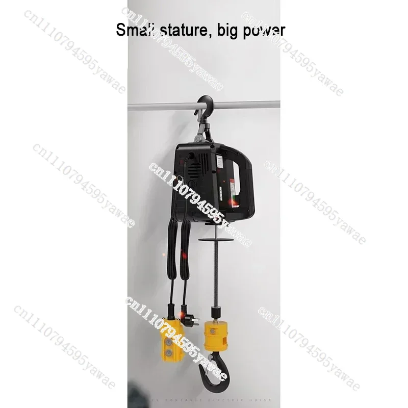 For 500kg Portable Electric Hoist Crane, Lifting Tool For Workshop Cargo Handling & Home Renovation