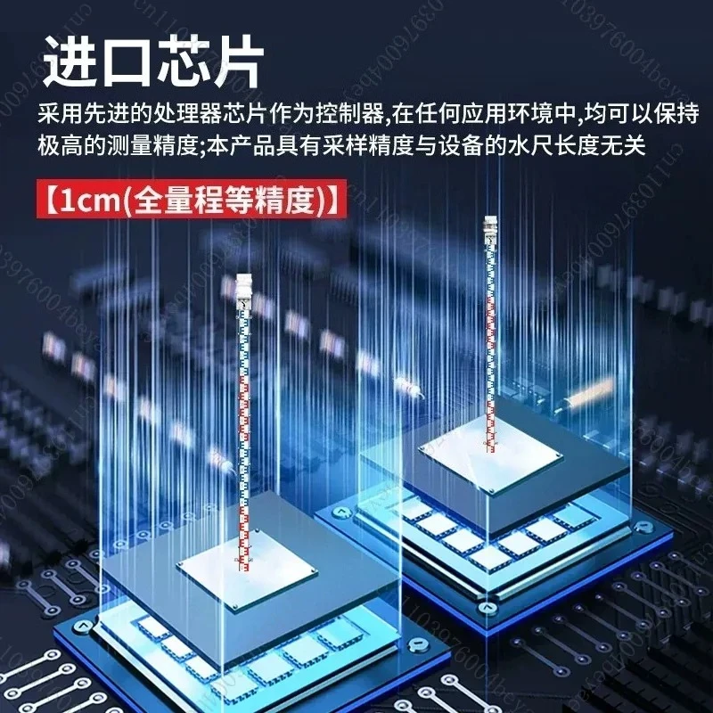 Electronic Water Level Gauge Lake Reservoir Water Level Gauge Sensor Stainless Steel Water Level Gauge
