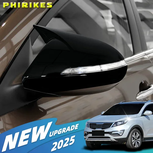 Para Kia Sportage KX5 2011-2015 pegatina de coche cubierta de espejo retrovisor tapa de ala funda Exterior accesorios de ajuste decoración de vehículo