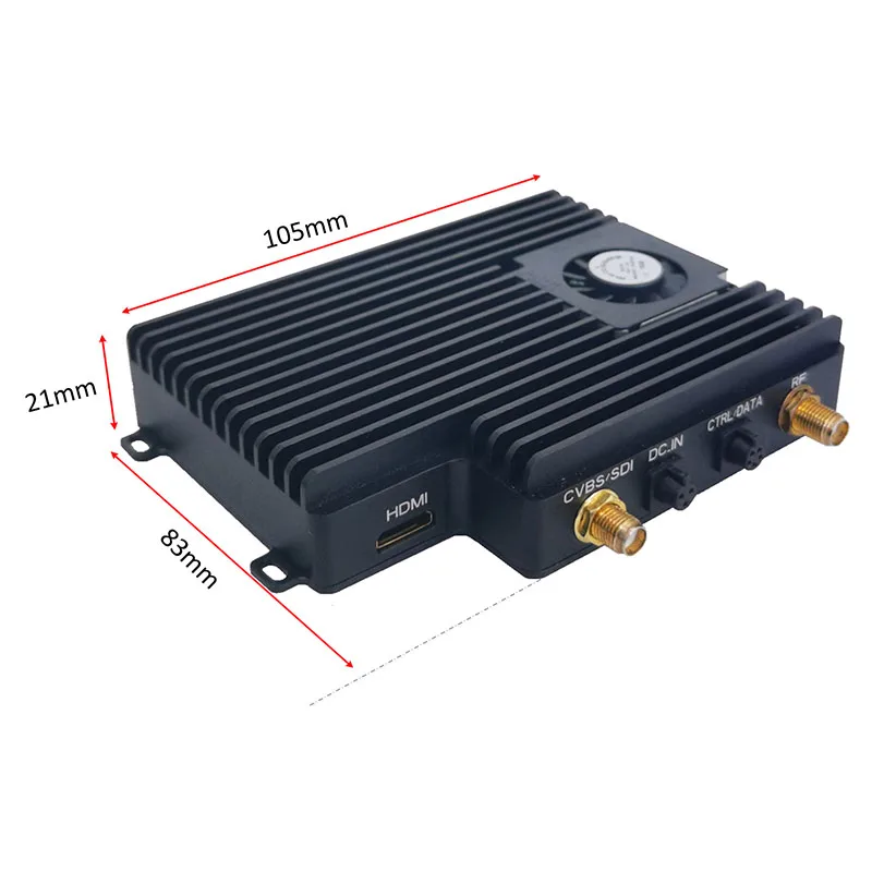 Dispositivo de transmisión de imágenes inalámbrico Micro HD con ancho de banda de transmisión baja y bajo retardo de transmisión adecuado para Dron FPV ﻿