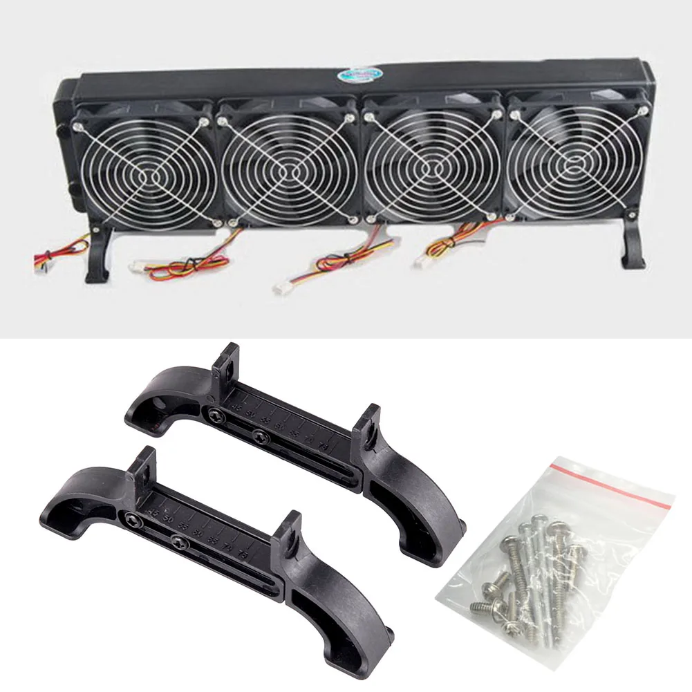 

2pcs R45 Heat Exchanger Bracket Desk Durable Universal Computer Radiator Stable Nylon Easy Install Fixed Water Cooling For PC