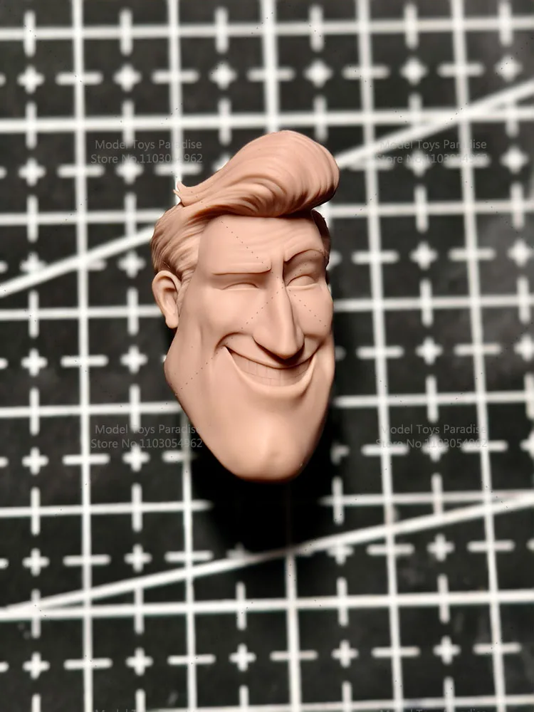 غير مصبوغ لتقوم بها بنفسك 1/12 مقياس الغريبة بطل الأبيض نموذج رئيس أنيمي الرجال الجندي رئيس نحت صالح 6 بوصة عمل الشكل الجسم #3