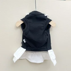 Vestido verano encaje lazo para perros pequeños y gatos Bichón