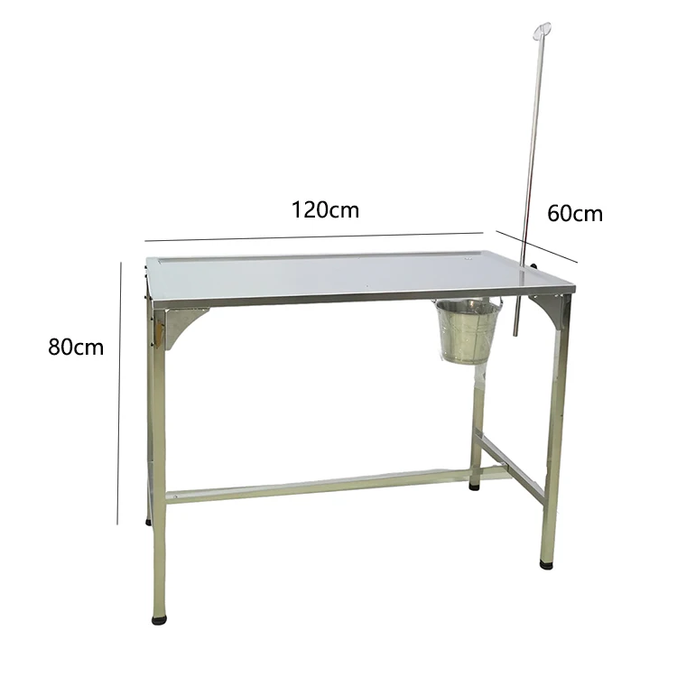 Professional 304 Stainless Steel  Vet IV Stand /Small Animal Infusion Table  for Vet Exam Table Animal Hospital Clinic Equipment