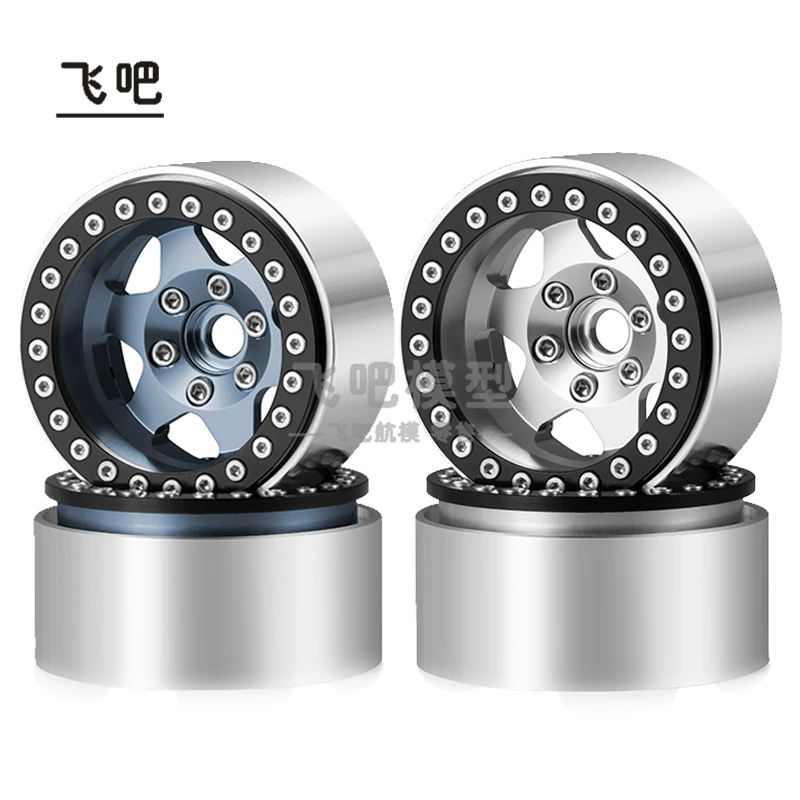 

1.9-inch Aluminum Alloy Wheel Hub Widened Metal Lock Tire Clip Tire for 1/10 RC Crawler Car Upgrade and Modify Accessories
