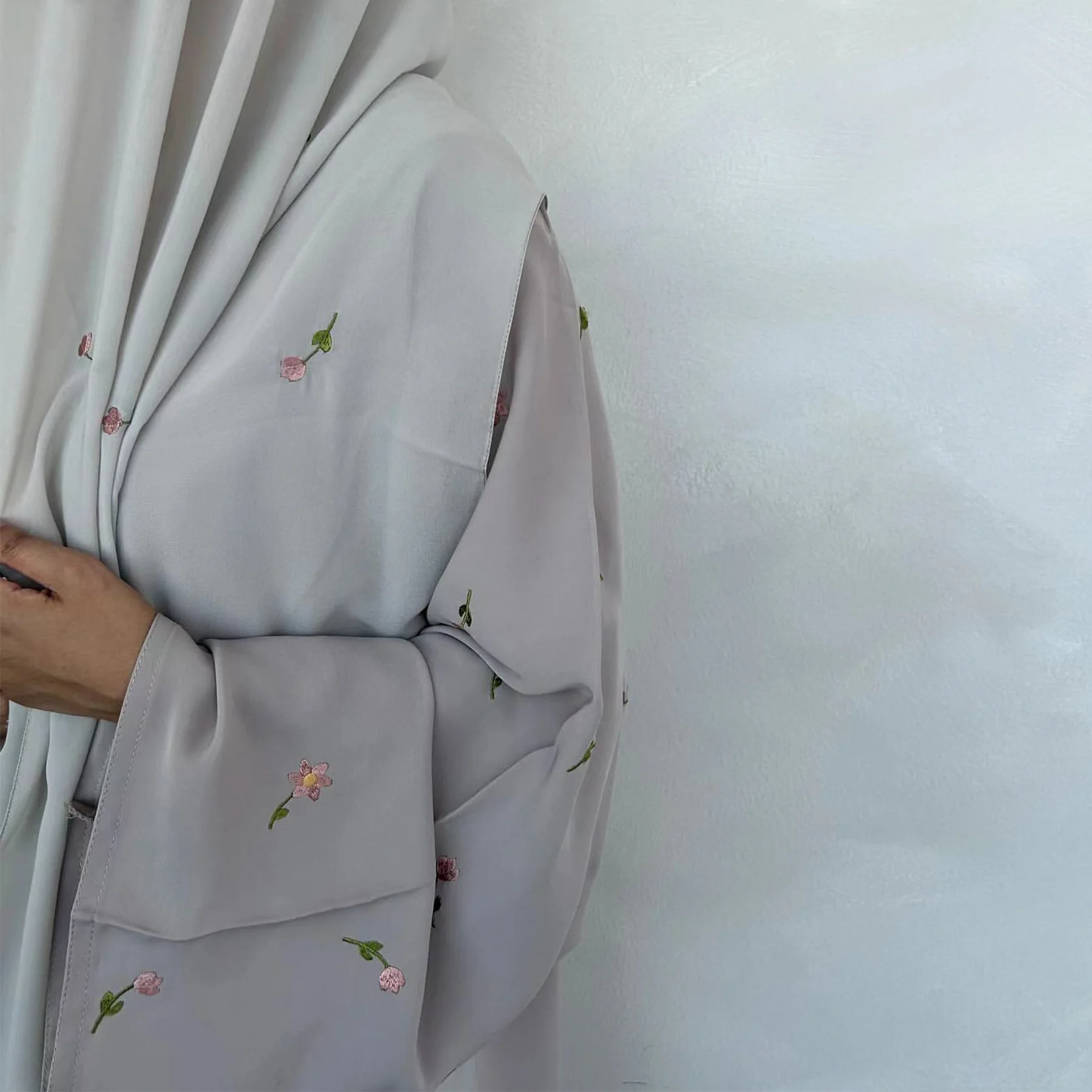 Abaya bordada preta para mulheres, cardigã de Dubai, kaftan muçulmano, roupas turcas e islâmicas, quimono de luxo, roupa nova, 2024