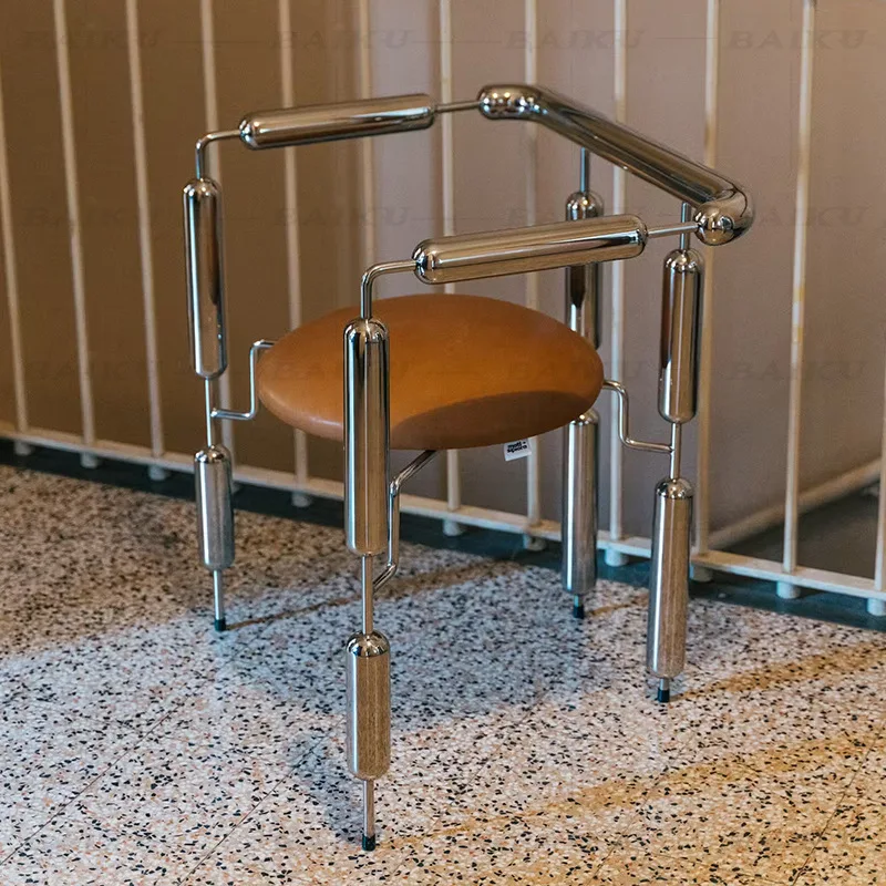 

Chair: vintage style Bauhaus balloon dog poodle creative dining chair armrest