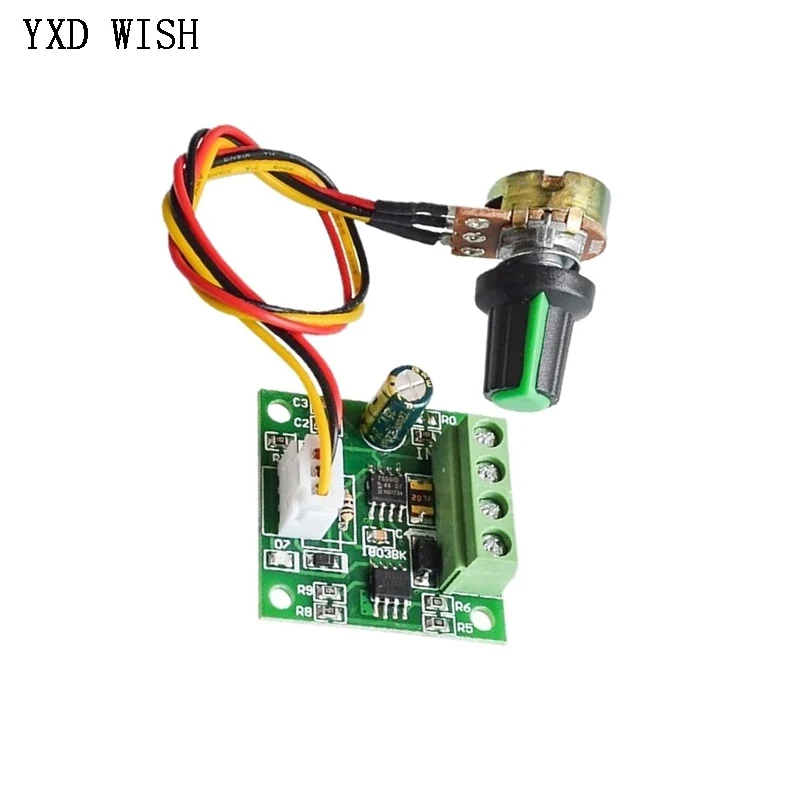 PWM DC Motor Speed Controller Automatic Regulator Control DC 1.8V to 3V 5V 6V 12V 15V 2A Low Voltage PWM Controller Module