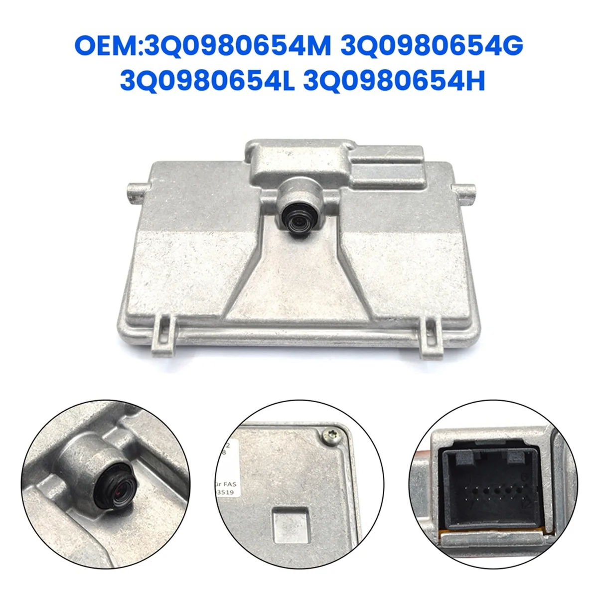 Cámara de asistencia de carril para coche, accesorio para VW Golf 7 Passat B8 Tiguan MK2 MQB Audi Skoda 3Q0980654M 3Q0980654G 3Q0980654L 3Q0980654H