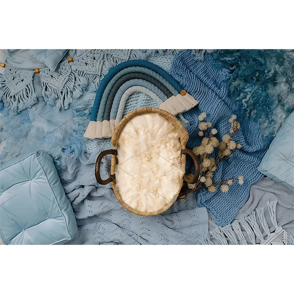 Décor de Portrait d'anniversaire pour nouveau-né, arrière-plan de photographie, style Boho, herbe de Pampas, fleur, arrière-plan de réception-cadeau pour bébé, accessoires de Studio Photo